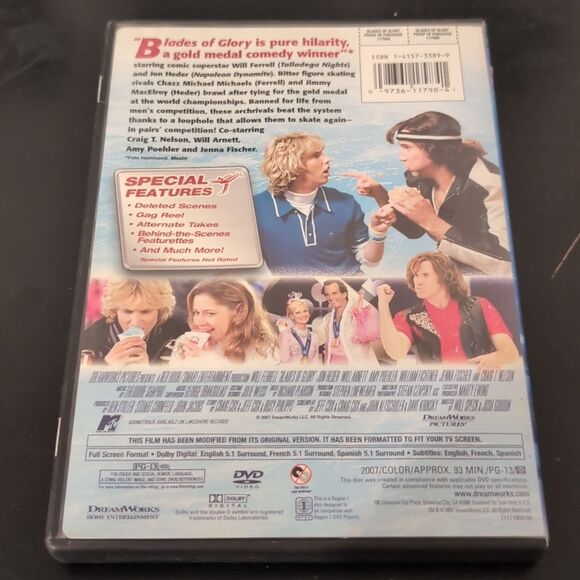 Used DVD Blades of Glory‎ Will Ferrell and Jon Heder - Picture 2 of 4